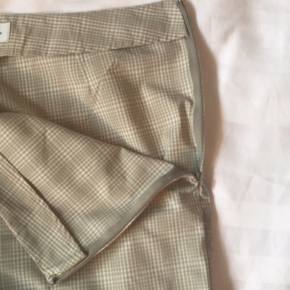 Brooks Brothers classic grey/white check stretch cotton side zip pants EUC - Picture 4 of 5